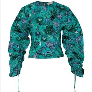 Ulla Johnson Lorna Blouse Cotton Poplin